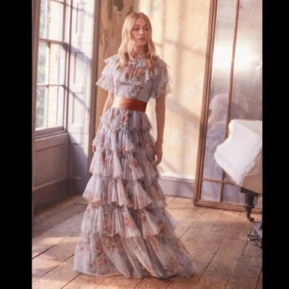 Needle and Thread Venetian Rose Tulle Gown